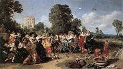 HALS, Dirck Merry Company oil painting